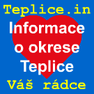Logo of Okres Teplice - užitečné informace