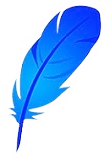 Logo of La pluma azul
