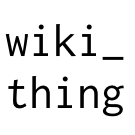 Logo of Wiki thing