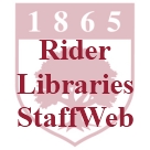 Logo of Rider Library Staff Web