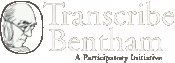 Logo of Transcribe Bentham