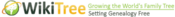 Logo of WikiTree - Family Tree and Free Genealogy